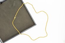 18 kaart goud Koordketting - 52,4 Cm