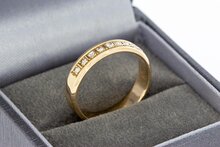 14 Karaat gouden Diamant ring - 17,6 mm