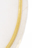 Gevlochten ketting 18 Karaat goud - 45,7 cm