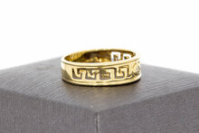 14 karaat ring met diamant - 17,8 mm