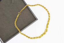 14 Karaat gouden Koord Collier - 43,3 cm