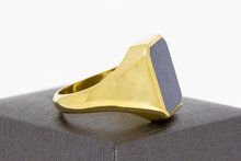 14 Karaat Lagensteen Zegelring - 22,2 mm