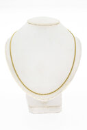 Gourmet ketting 14 Karaat geel goud - 54,9 cm