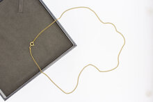 Gourmet ketting 14 Karaat geel goud - 54,9 cm