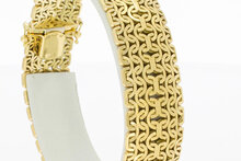 14 Karaat brede Vintage armband - 19,4 cm