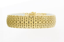 14 Karaat brede Vintage armband - 19,4 cm