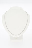 18 karaat witgouden schakelketting - 41,9 mm