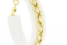 14 Karaat Koord heren armband - 19,3 cm