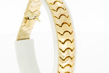 14 Karaat platte Vintage armband - 20,6 cm