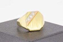 14 Karaat heren Statementring - 19,4 mm