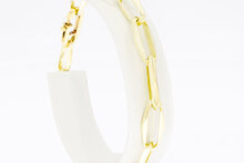 Gouden schakelarmband dames 14 karaat - 20,3 cm