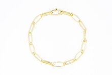 Gouden schakelarmband dames 14 karaat - 20,3 cm