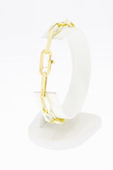 Gouden schakelarmband dames 14 karaat - 20,3 cm