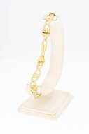 14 Karaat Valkoog heren armband - 24,5 cm