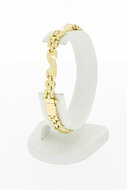 Gouden 14 Karaat Tank armband - 19 cm