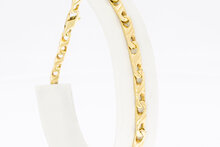 Staafjes armband 14 Karaat goud - 21,1 cm