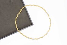 14 Karaat gouden Staafjes Collier - 41,4 cm