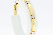 14 karaat gouden Staafjes armband - 19,3 cm