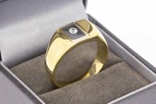 14 Karaat Statement mannen ring - 19,6 mm