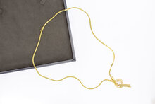 14 Karaat gouden Collier met Parel - 47 cm