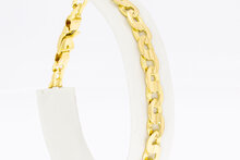 18 Karaat platte Koningsarmband - 20,3 cm