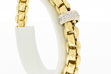 18 Karaat bicolor FOPE Flex armband - 19 cm