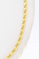 18 Karaat Valkoog schakelketting - 50,5 cm