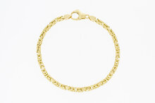 14 Karaat gouden Koningsarmband - 22,7 cm