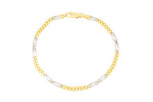 18 Karaat goud Gourmet armband - 19,2 cm