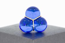 18 karaat Baccarat Kristal ring - 18,2 mm