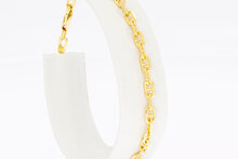 18 Karaat Anker schakelarmband - 18,4 cm