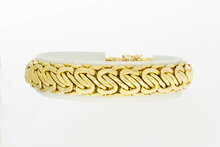 14 Karaat gouden brede armband - 18,4 cm
