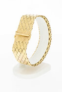 14 Karaat brede Vintage armband - 19,5 cm