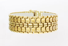14 Karaat gouden brede armband - 17,3 cm