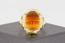 14 karaat Carneool ring goud - 18,4 mm
