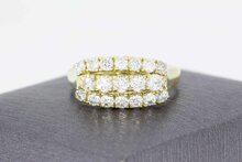 14 Karaat ring met Zirkonia - 19,9 mm