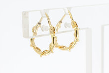 Koord Creolen 18 Karaat goud - 1,4 cm