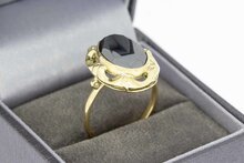 14 Karaat Retro Hematiet ring - 18,2 mm