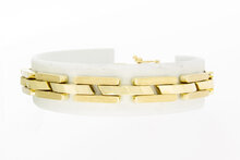 14 Karaat gouden staafjes armband - 18,3 cm