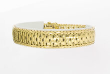 14 Karaat geel goud Vintage armband - 20,3 cm