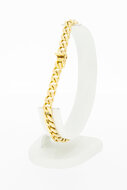Gourmet 18 Karaat goud armband - 22,3 cm