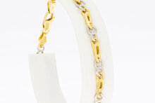 18 Karaat Valkoog armband - 19,7 cm