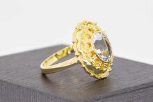9 Karaat Retro Aquamarijnring - 17,6 mm