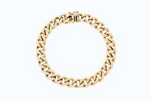 14 Karaat rose gouden Gourmet armband - 20 cm