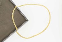 14 Karaat gouden Staafjes Collier - 44,5 cm