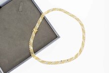 14 Karaat gouden Staafjes Collier - 43,3 cm