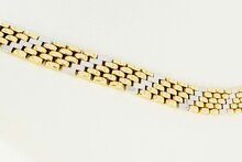 14 Karaat gouden Staafjes Collier - 43,3 cm