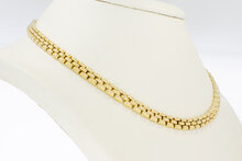 14 Karaat gouden Staafjes schakelketting - 43,5 cm