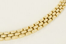 14 Karaat gouden Staafjes schakelketting - 43,5 cm