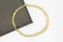 14 Karaat gouden Cleopatra Collier - 42 cm